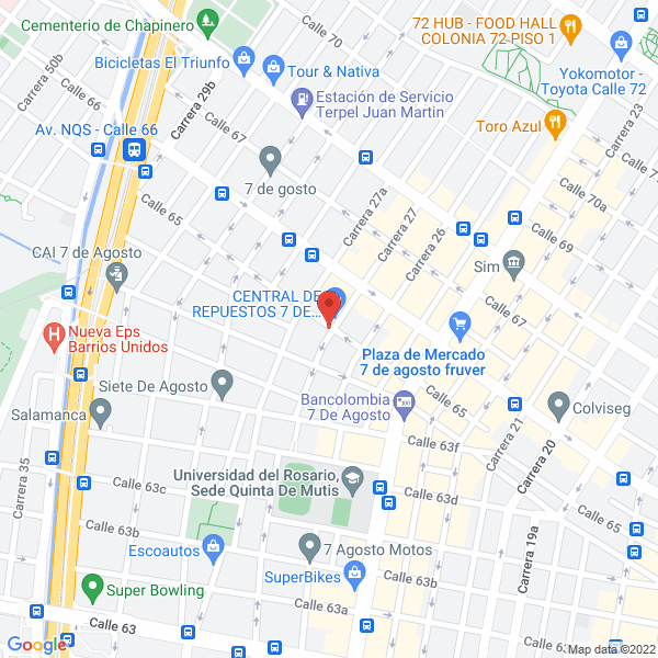 Mapa de Comercializadora Heissan S.A.S.