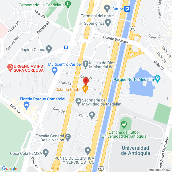 Mapa de Médicolombia S.A.S.