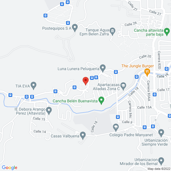 Mapa de Fabryequipos Ltda