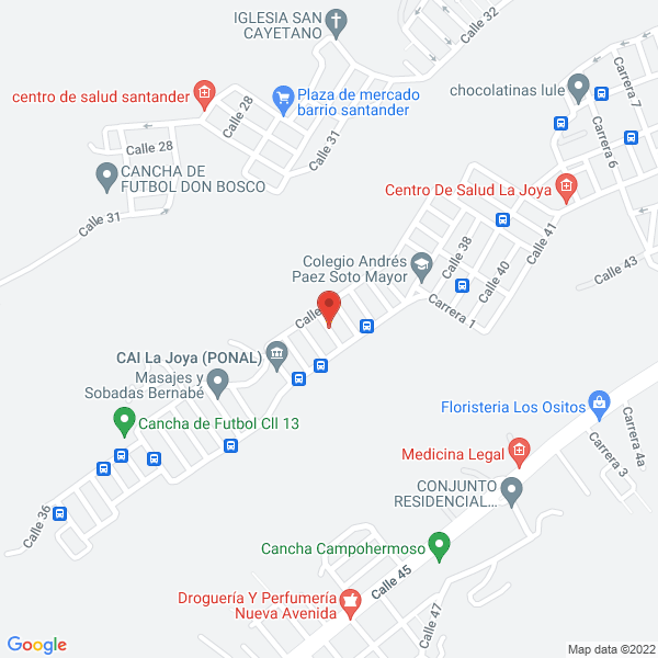 Map of Gory Arepas