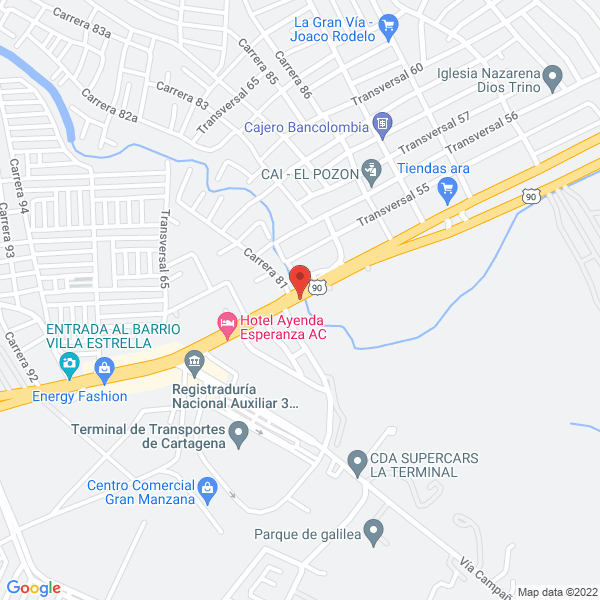 Map of Administramos Y Suministramos De La Costa S.A.S.