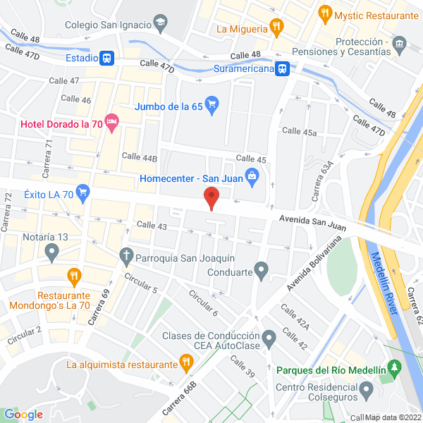 Mapa de A Plus S.A.S