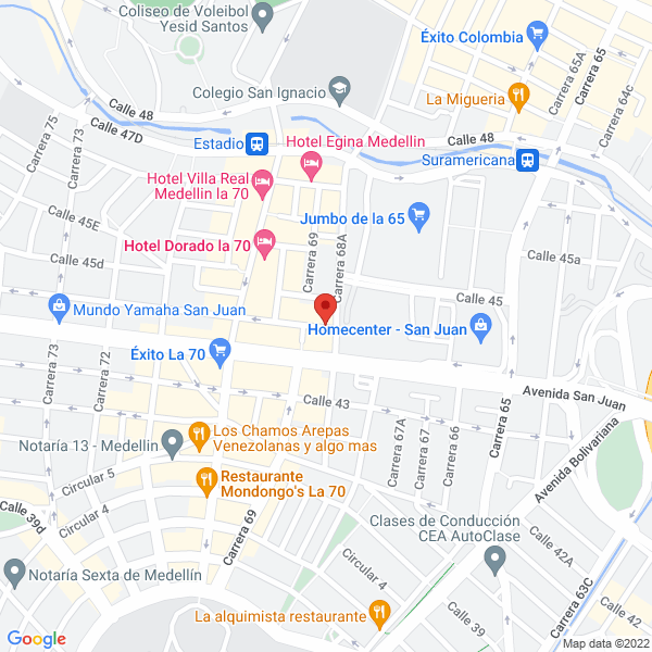 Mapa de Ingcontrol S.A.S.
