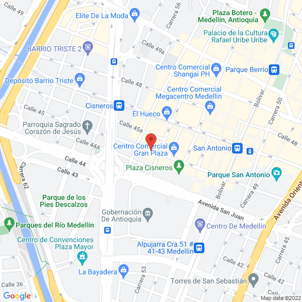 Mapa de Gefinversiones S.A.S.
