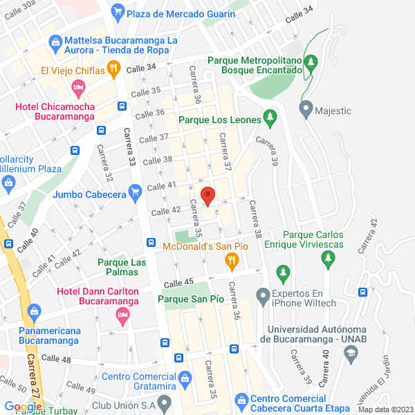 Map of Magda Lucero Molina Urón Soluciones Dentales E.U.