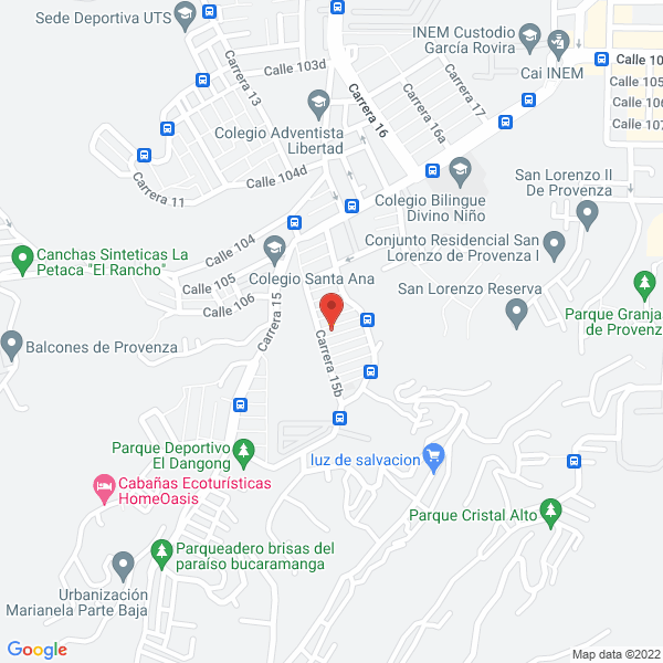 Map of Líderes Inspirando Vidas Bucaramanga
