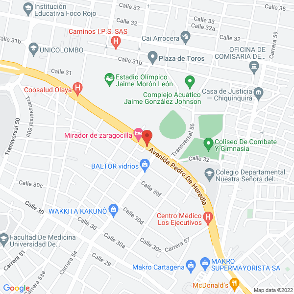 Map of Maderas Y Metales Del Caribe S.A.S.