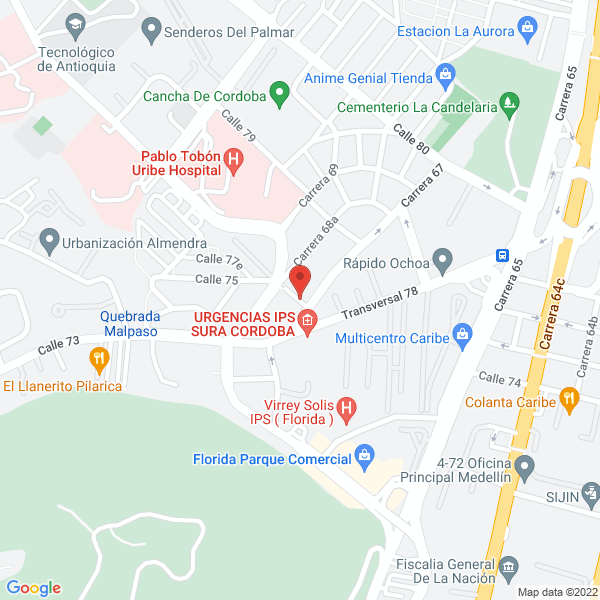 Mapa de Lam Domicilios Y Mensajería S.A.S.