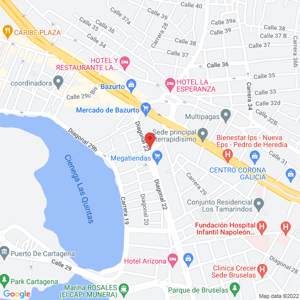 Map of Desechables De La Costa