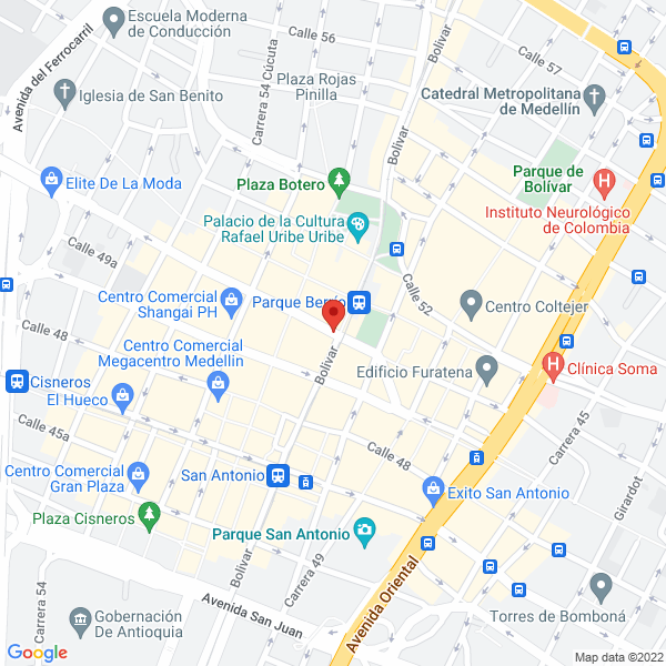 Mapa de G Y O Empresarial S.A.S.