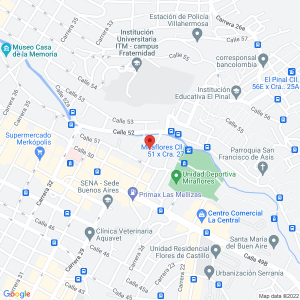 Mapa de Vía Cocina Food Train S.A.S.