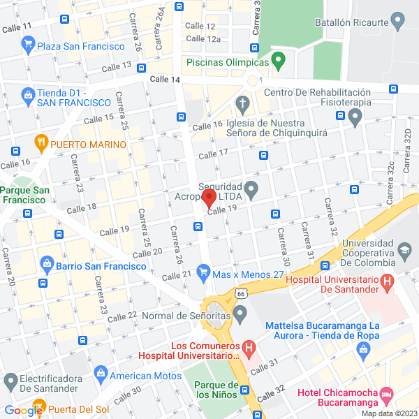 Map of Integral Quality Systems Ltda.