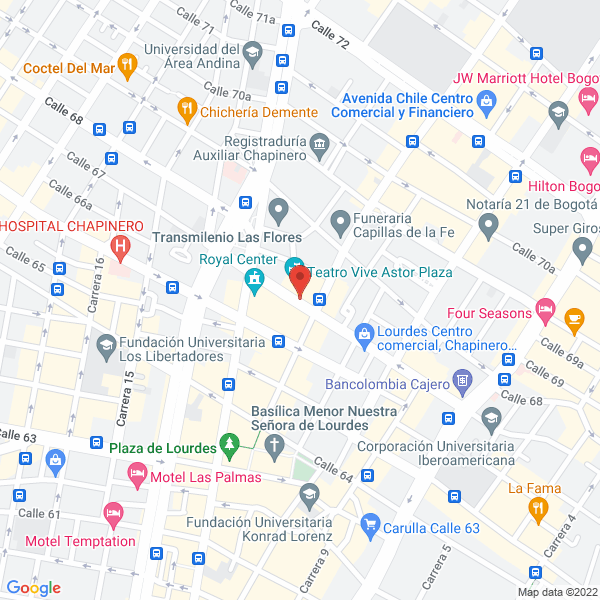 Mapa de Astor Plaza Sala De Eventos Ltda.