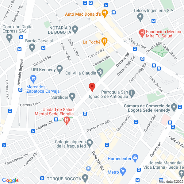 Mapa de Tecni Montajes Verseg Ltda.