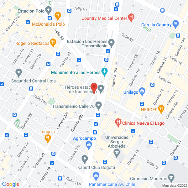 Map of Rines F M Ltda.