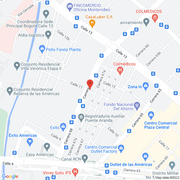 Mapa de Transportes Emanuel Ltda.