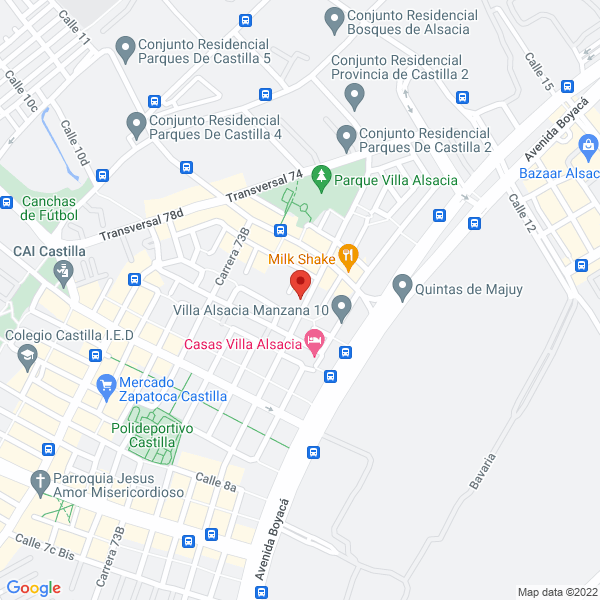 Mapa de Transportes Especiales Rumbos Ltda