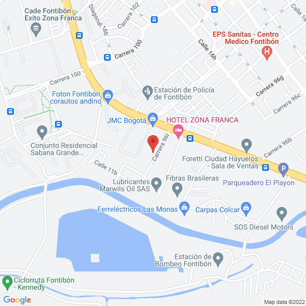 Mapa de Transportes Logístico Lanyer S.A.S.