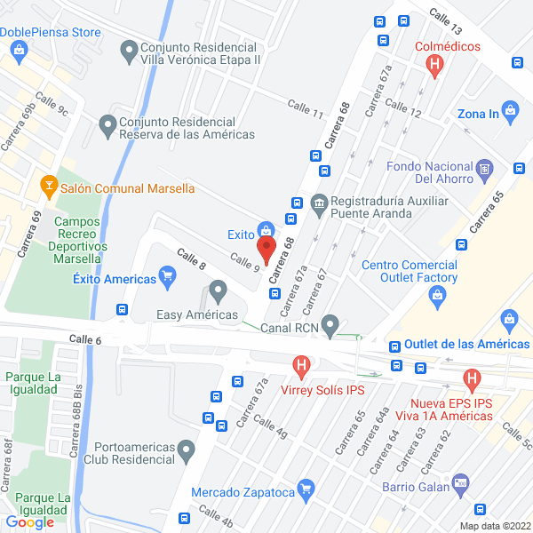 Mapa de Transportes Refrimar S.A.S.
