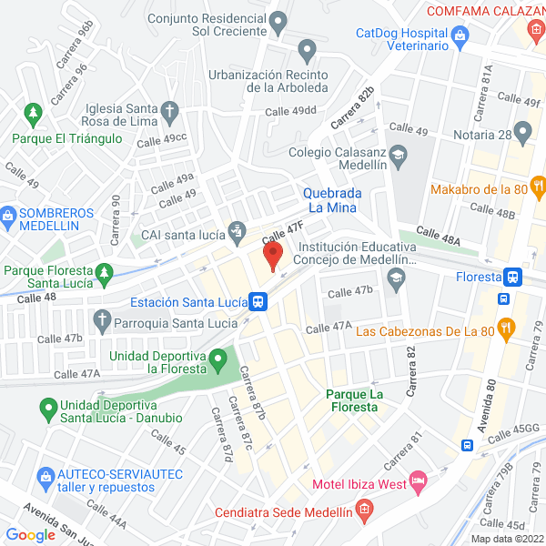 Mapa de Trío Los Amantes