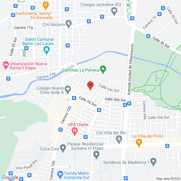 Mapa de Trío Voces De Colombia Alberto Fernández