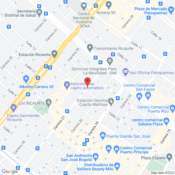 Mapa de Zipperpack International Sas