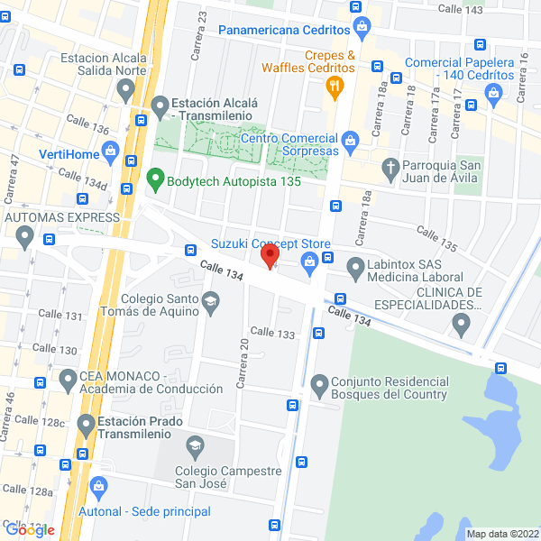 Mapa de Zooluciones Versátiles S.A.S.
