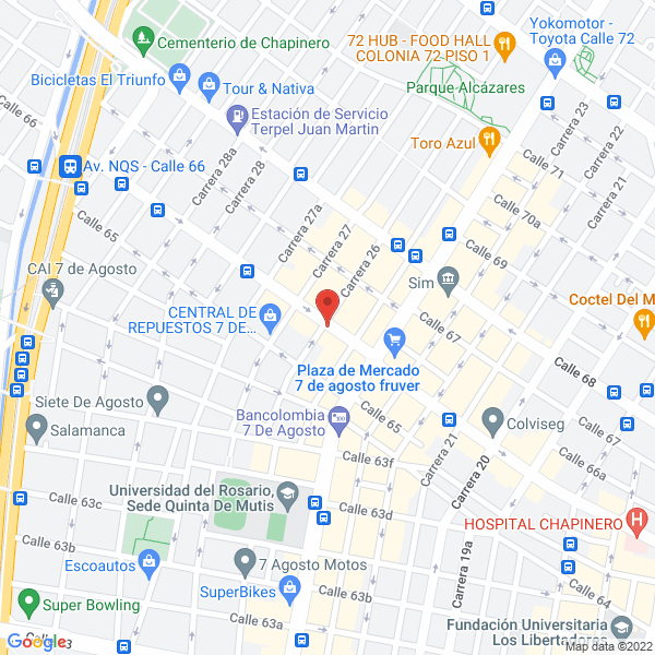 Mapa de Servinjección Plus S.A.S.