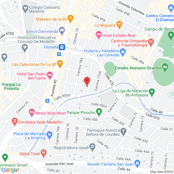 Mapa de Servisoft S.A.