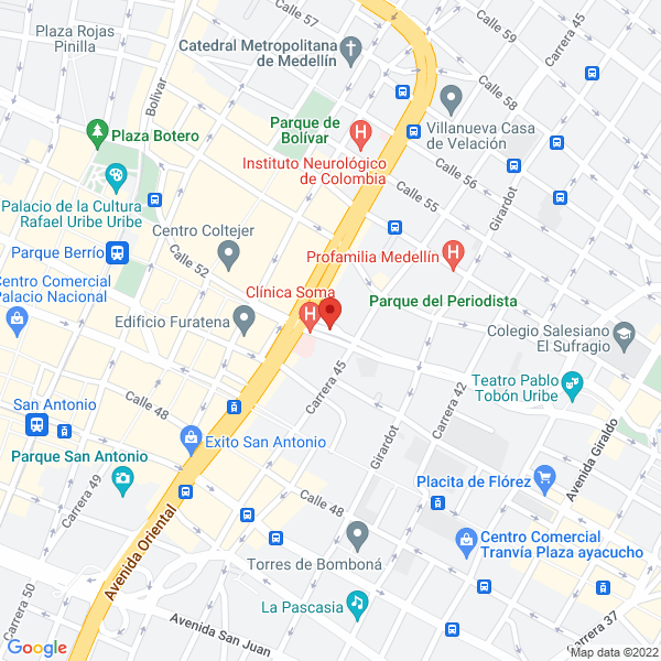 Mapa de Unidad Colombiana De Estética Dental
