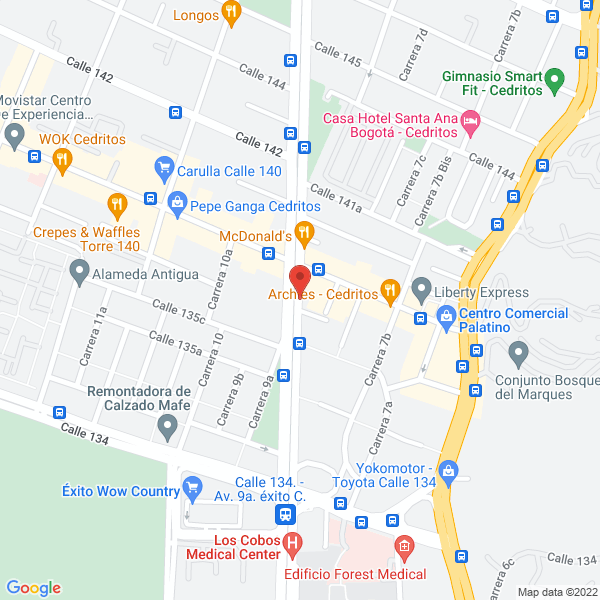 Mapa de Unidad Medestética S.A.S.
