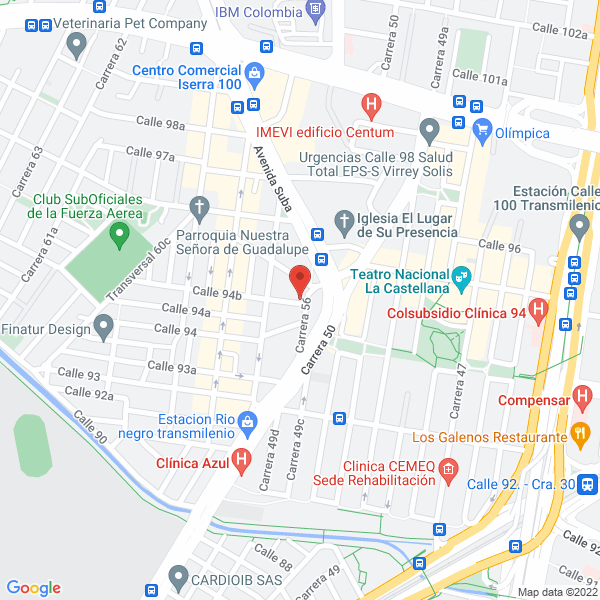 Mapa de Tecno-Presión De Colombia