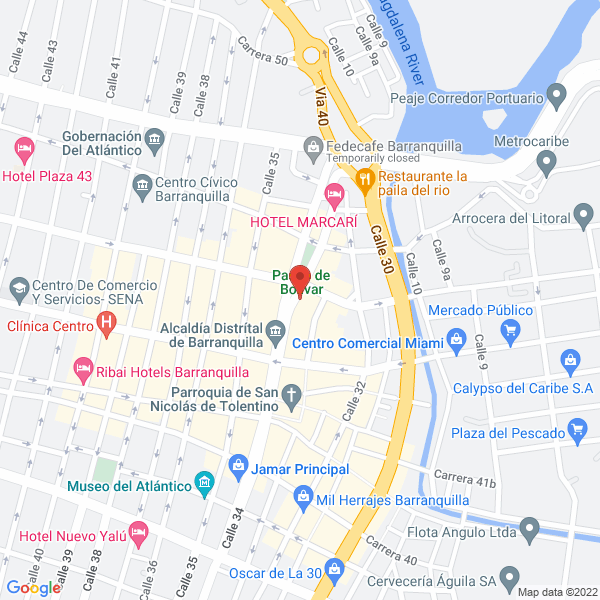 Map of Tecno-Tronic Colombia