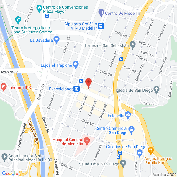 Mapa de Veloser S.A.S.