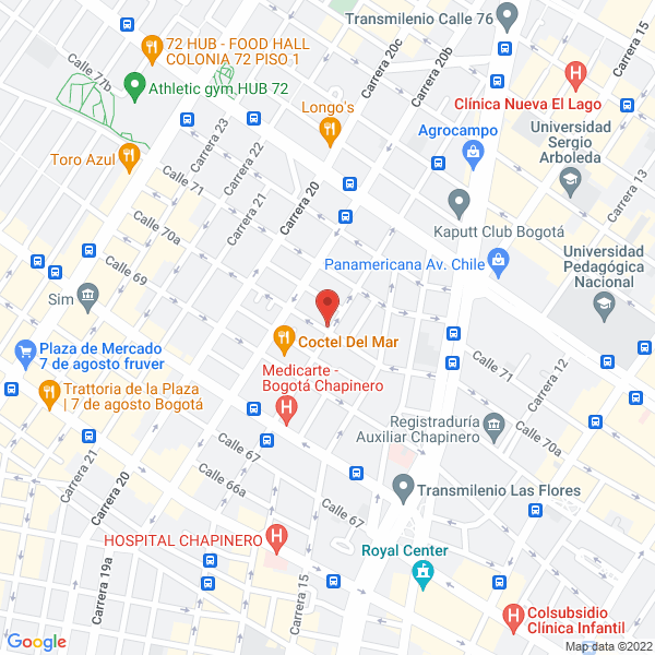 Mapa de Sillas Bime Ltda.