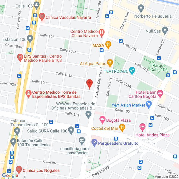 Mapa de Universal Music Colombia S.A.S