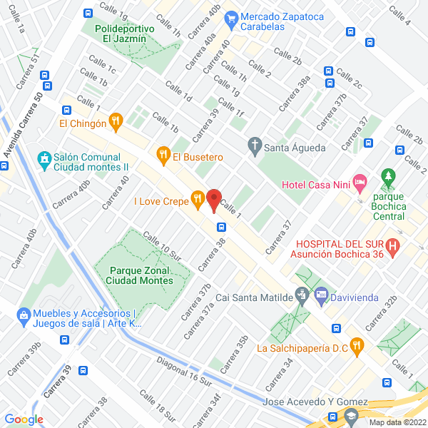 Mapa de Veritas English Schools
