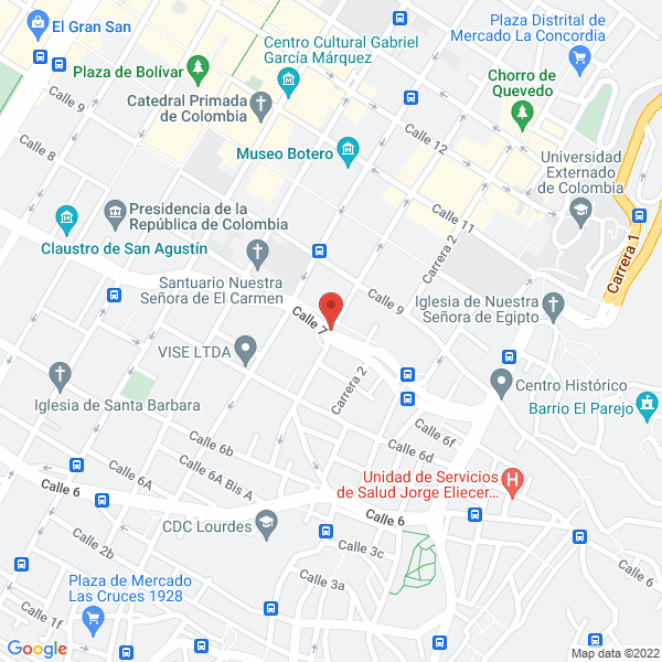Map of Video Bar Pare Y Tome