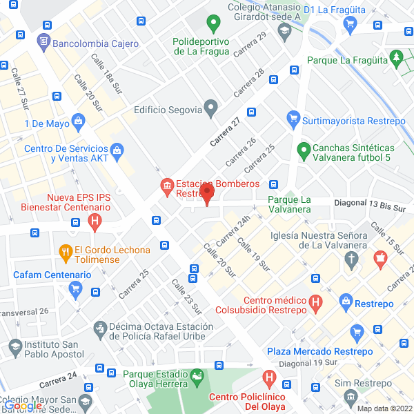Mapa de Viras Y Suelas R.&.D Ltda