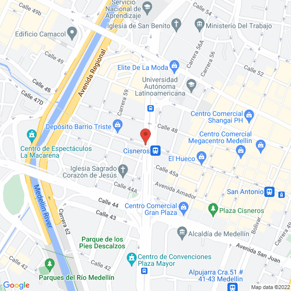 Mapa de Almacén Zamuelautos S.A.S.