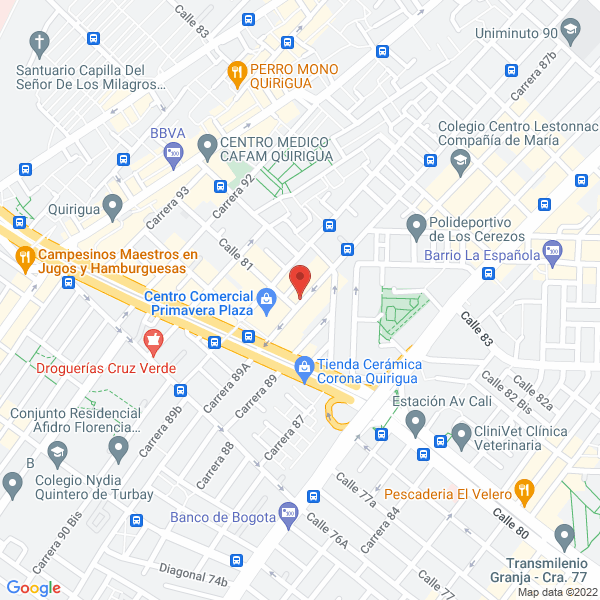 Mapa de Andamios El Triunfo Ltda.
