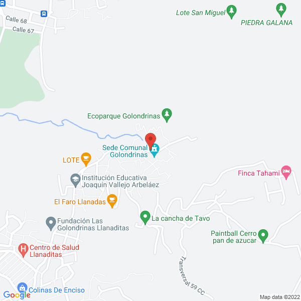 Mapa de Angeles Del Vallenato