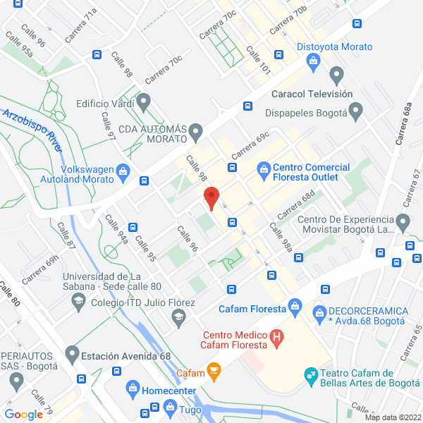 Mapa de Apartamento Amoblado