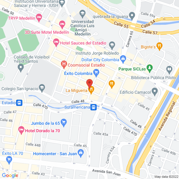 Map of Cambios La 66