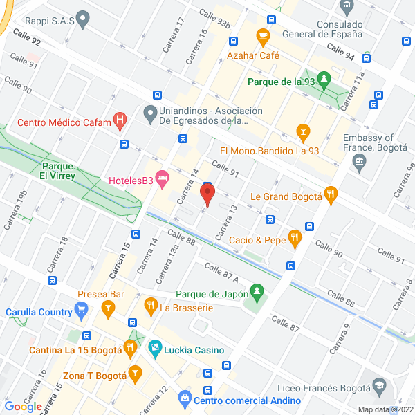 Mapa de Carlos Julio Romero Barrios.