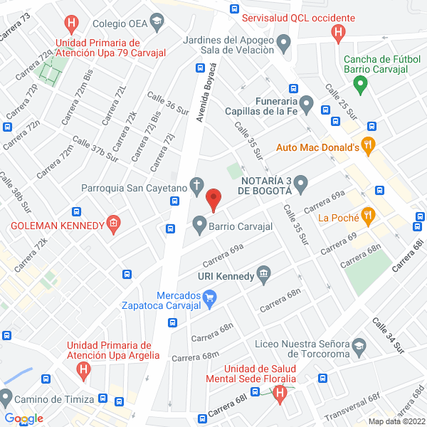 Mapa de Carnes & Carnes La Marqueza S.A.S.