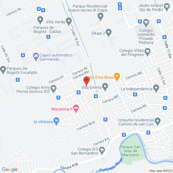Mapa de Casa Comercial La Tercera