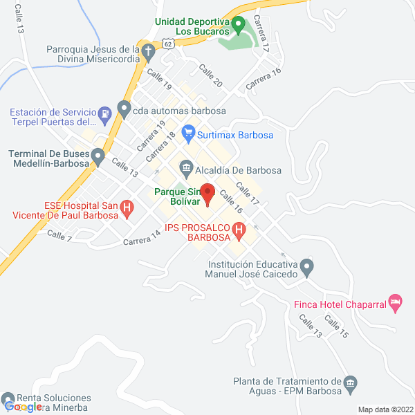 Mapa de Casa De La Salud De Barbosa
