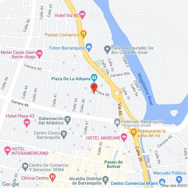 Map of Casmar Logistic S.A.S.