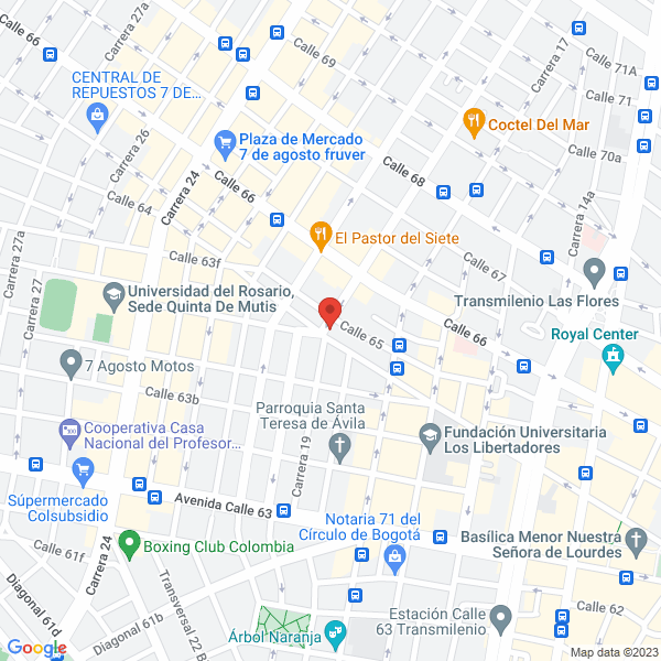 Mapa de Castro Sanchez Coredores En Seguros S.A.S